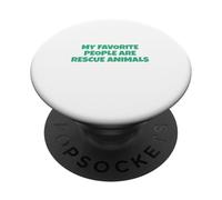 Mis Personas favoritas Son Rescue Animal PopSockets PopGrip Adhesivo