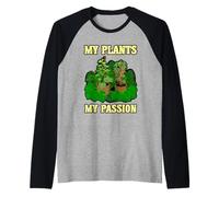 Mis plantas Camiseta Manga Raglan