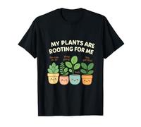 Mis Plantas están enraizando Divertido Juego de Palabras para Amantes de Las Plantas Camiseta