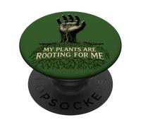 Mis Plantas están enraizando para mí Plantando Amante de la jardinería PopSockets PopGrip Adhesivo