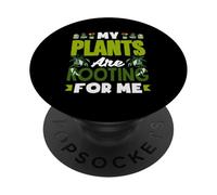 Mis Plantas me están enraizando Divertido Juego de Palabras para Amantes de Las Plantas PopSockets PopGrip Adhesivo