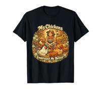 Mis Pollos me Entienden Mejor Funny Farm & Chicken Amante Camiseta