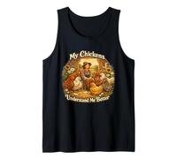 Mis Pollos me Entienden Mejor Funny Farm & Chicken Amante Camiseta sin Mangas