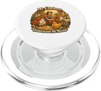 Mis Pollos me Entienden Mejor Funny Farm & Chicken Amante PopSockets PopGrip para MagSafe