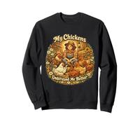 Mis Pollos me Entienden Mejor Funny Farm & Chicken Amante Sudadera