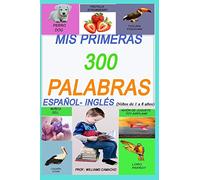 MIS PRIMERAS 300 PALABRAS EN ESPAÑOL E INGLES, NIÑOS DE 1 A 8 AÑOS .: PAGINAS ILUSTRADAS ESPAÑOL-INGLÉS BILINGUAL (SPANISH EDITION)