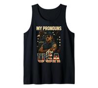 Mis pronombres Son EE. UU. - Divertido Dicho Americano Camiseta sin Mangas