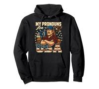 Mis pronombres Son EE. UU. - Divertido Dicho Americano Sudadera con Capucha