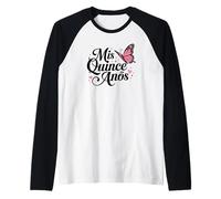 MIS QUINCE ANOS | Quinceañera Camiseta Manga Raglan