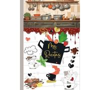 Mis Recetas: Recetario de cocina en blanco para escribir - Cuaderno para 100 Recetas / Formato A5 - 110 páginas. (02)