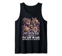 Mis Snacks Tienen Planes De Escape Ardilla Divertida Ladrona Camiseta sin Mangas