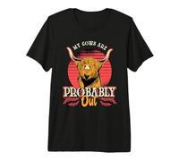 Mis Vacas Probablemente están Fuera de la Agricultura Animales de Granja Ganadería Camiseta Premium