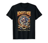 Misa Tradicional en latín del crucifijo católico de Memento Mori Camiseta gráfica económica, Hombre, Negro, S