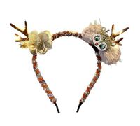 Misaakoeq Diadema Navideña para Mascotas - Banda Luminosa Adorable para Perros - Diademas LED De Astas para Mascotas - para Decoración Accesorios De Foto Festival Fiesta Vacaciones Uso Diario Y