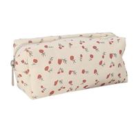 Misaakoeq Estuche para lápices de flores, bolsa de maquillaje linda,Bolsa de maquillaje portátil para estuches | Bolsa reutilizable para lápices de flores, organizador multifuncional de almacenamiento