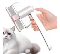 Misaakoeq Peine de aseo para mascotas, peine para pelo de perro,Cepillo para gatos con diseño de rotación para la caída del cabello fino | Peine para desenredar gatos, cepillo de aseo para gatos con