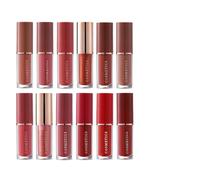 Misaakoeq Set de Labial Mate Aterciopelado,12 Piezas Kit De Maquillaje Para Labios A Prueba De Manchas | Set de Labial Mate y Brillo | Para Viajes Escenario Citas Reuniones