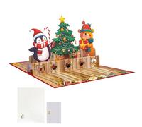 Misaakoeq Tarjeta De Navidad - Tarjeta De Felicitación 3D - Porta Efectivo Para Navidad | Profesores Adultos Compañeros De Trabajo Y Familia