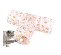 Misaakoeq Túneles para Gatos De Interior,Tubo Plegable Interactivo 3 Vías para,Tunel de Juego para Mascotas Pequeñas como Perros Conejos - Uso Interior Exterior Jardín Entretenimiento Ejercicio