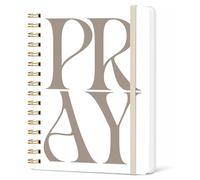 Misaidou Lined Spiral Notebook, Pretty Hardcover Notebooks 6''x 8.4'', Pray Cover, Journal for Work, Note Taking, Journaling, Writing, Christian Gifts, Daily Journal for Men Women