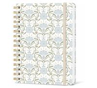 Misaidou Lined Spiral Notebook, Pretty Hardcover Notebooks 6''x 8.4'', Vintage Botanical Cover, Notebook for Work, Note Taking, Journaling, Writing, Scandinavian Style, Daily Journal for Women Girls
