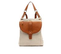 MISAKO Alanu mochila antirrobo efecto rafia Mujer - Alanu Camel 36x28x11cm
