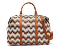 MISAKO Dila Bolsa Fin de Semana Estampado Jacquard con Bandolera extraíble Mujer - Dila Multicolor 42x24x65cm