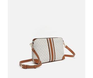 Misako Eveline bolso bandolera pequeño con estampado monogram Beige
