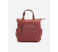Misako Evolet mochila de tela con asa de mano Rojo