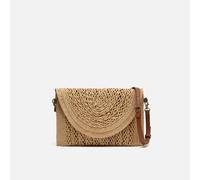 Misako Julio bolso bandolera pequeño efecto rafia Natural
