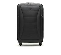 MISAKO Maleta de Tela Grande de Viaje Leslie Negro Unisex - Equipaje Blando semirrígido de 77 X 46 X 26 cm de 4 Ruedas