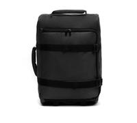 MISAKO Maleta de Tela Pequeña de Viaje Caci Negro Unisex - Equipaje Blando semirrígido de 55x20x35cm de