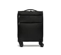 MISAKO Maleta de Tela Pequeña de Viaje Cadiz Negro Unisex - Equipaje Blando semirrígido de 55x20x37cm de