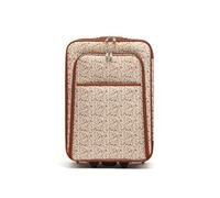 MISAKO Maleta de Tela Pequeña de Viaje Crosmi Beige Unisex - Equipaje Blando semirrígido de 50x19x35cm de
