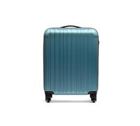 MISAKO Maleta Pequeña de Viaje Luisa Turquesa Unisex - Equipaje rígido de 55 X 38 X 20 cm de 4 Ruedas