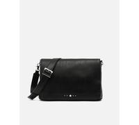 Misako Nesqui bolso bandolera con solapa y detalles metálicos ED. Negro