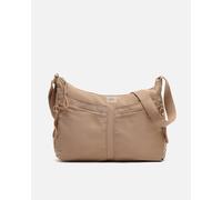 Misako Nire bolso bandolera mediano en nylon ED. Visón