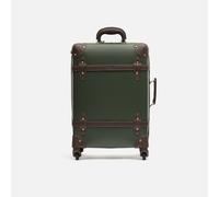MISAKO Maleta Pequeña de Viaje Vintage Verde Unisex - Equipaje rígido de 55 X 35 X 21 cm de 4 Ruedas