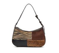 MISAKO Zivera bolso de hombro pequeño con estampado patchwork animal print Mujer - Zivera Multicolor 17x4x29cm