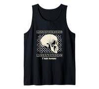 Misántropo Misantrópico Odio a los Humanos Camiseta sin Mangas