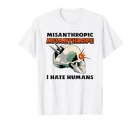 Misántropo misantrópico - Odio a los Humanos (gráfico) Camiseta