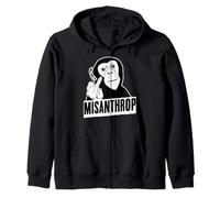 Misántropo Mono odiador Sudadera con Capucha