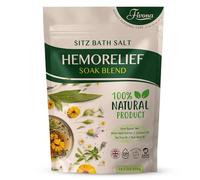 Miscela di sale da bagno per il trattamento delle emorroidi, sale Epsom naturale con estratti naturali e oli per la fissure, cura postpartum e trattamento cisti Bartolini di Fivona - 400 ml