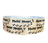 Mischief Managed Map Harry Potter 2 m x 22 mm de ancho para decoración personalizada de tartas de cumpleaños, cinta e ideas de decoración para regalo, lazos para envolver cajas de globos, tarjetas de