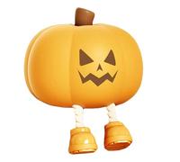 Mischievous Grinning Pumpkin Night Light, Cute Halloween Pumpkin Night Light, 3 Level Dimmable, Light up Squishy Pumpkins, Halloween Light Lamp Decor, Multi-Scene Decor (Smile)