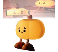 Mischievous Grinning Pumpkin Night Light, Halloween Pumpkin Night Light, 3 Levels of Brightness,for Multi-Scene Decor (pumpkin-A)