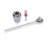 MISDBOUBM Herramienta de llave de tubo universal, juego de llaves ajustables de 10 a 19 mm, herramienta manual de acero al cromo vanadio con varilla de extensión para mejoras en el hogar,