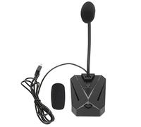 MISDBOUBM Micrófono USB para computadora con luz RGB, micrófono para Juegos con Cuello de Cisne Ajustable, reducción de Ruido, micrófono omnidireccional para PC de 360 Grados para (Oficina)