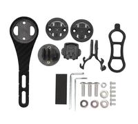 MISDBOUBM out Front Bike Mount, Soporte para computadora de Manillar de Bicicleta de Fibra de Carbono, Soporte liviano para computadora de Ciclismo con 3 Opciones de Base, Protector Seguro