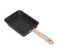 MISDBOUBM Sartén cuadrada para tortilla japonesa, sartén antiadherente con revestimiento de hierro, sartén gruesa multifunción para panqueques para cocina casera, mango ergonómico para